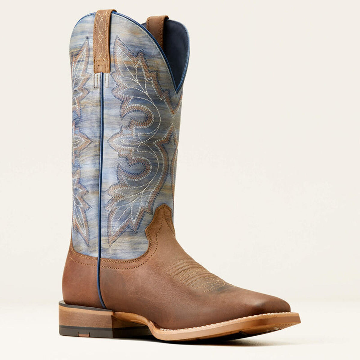  Ariat Men's Standout Loco Brown And Cloud Blue