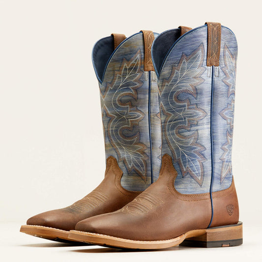  Ariat Men's Standout Loco Brown And Cloud Blue