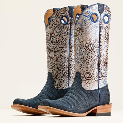 Ariat Women's Navy Caiman Futurity Western Boots