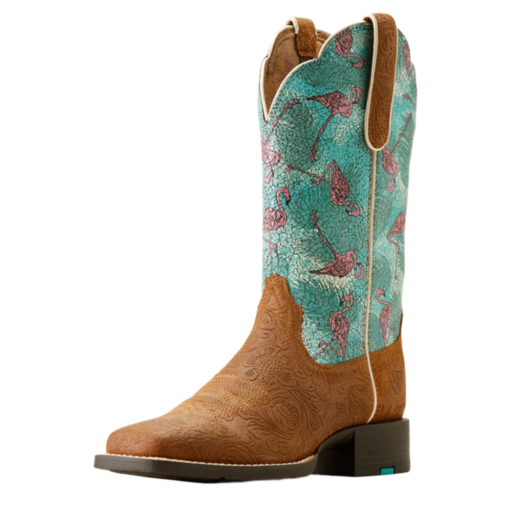  Ariat Women's Square Toe Flamingo Western Boots