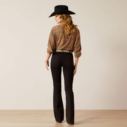  Ariat Women's Perfect Rise Ella Boot Cut Jean In Black
