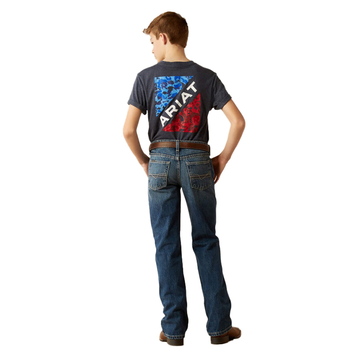  Ariat Boys B4 Kelvin Relaxed Fit Boot Cut Jean