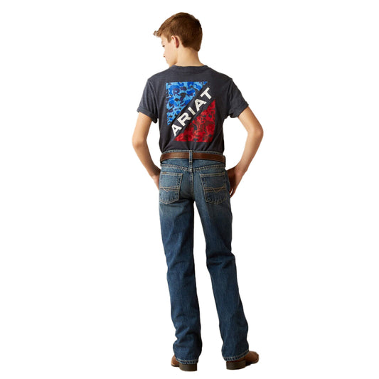  Ariat Boys B4 Kelvin Relaxed Fit Boot Cut Jean