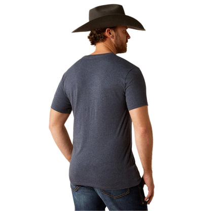  Ariat Men's Navy Made To Last Bronco Tee