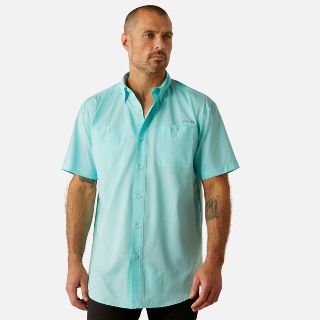  Ariat Men's 360 Airflow Blue Radiance Classic Fit Shirt
