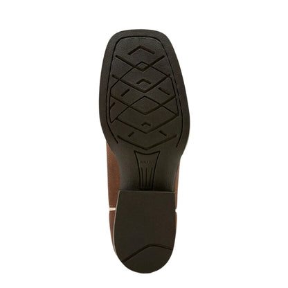  Ariat Kid's Clay & Turquoise Ventek Square Toe Boots