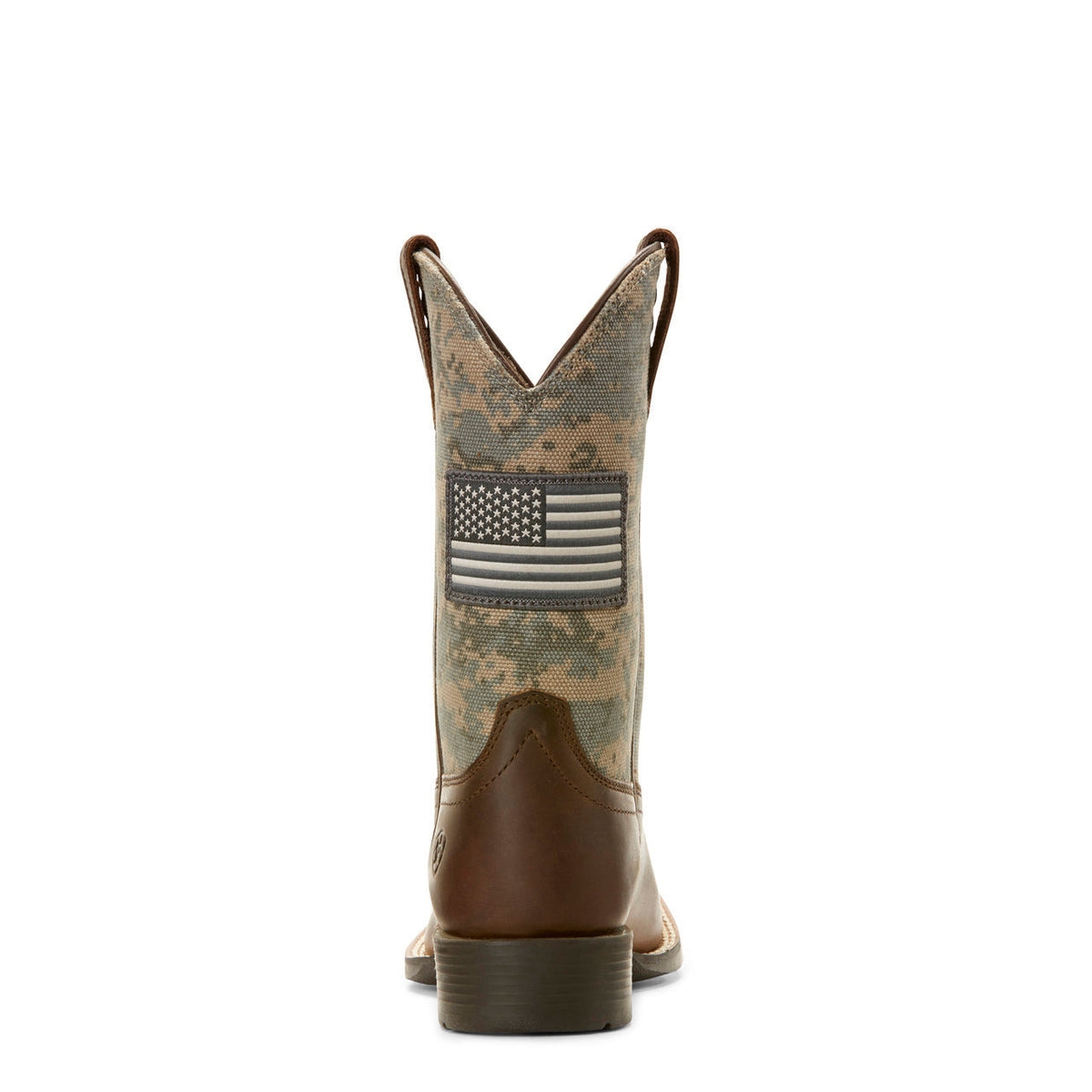  Ariat Kid's Sage And Brown Camo Patriot Square Toe Boot