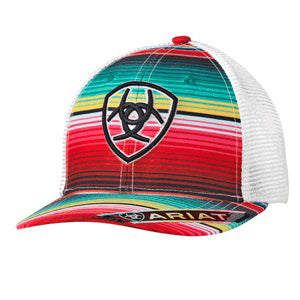  Ariat Bright Serape Ariat Logo Mesh Cap
