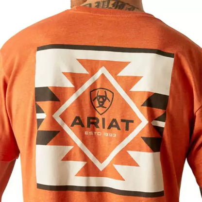  Ariat Men's Tangerine Logo T-Shirt