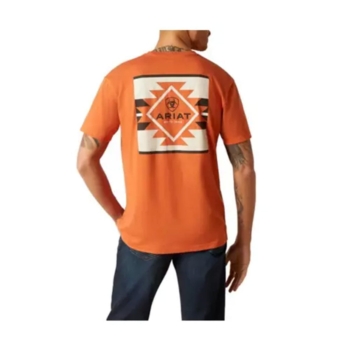  Ariat Men's Tangerine Logo T-Shirt
