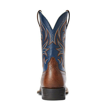  Ariat Men's Brown And Blue Sport Knockout Boots