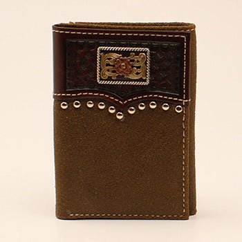  Ariat Basket Weave Nail Head Trifold