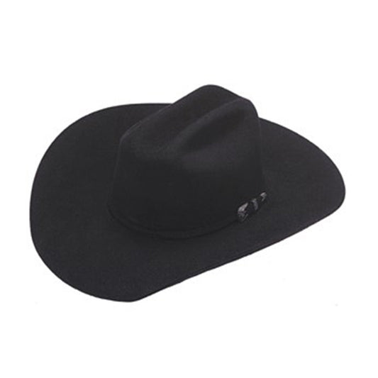  Ariat 6X Black Felt Cowboy Hat
