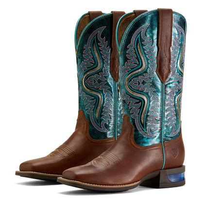  Ariat Women's Vintage Caramel Captivate Wide Square Toe Western Boot
