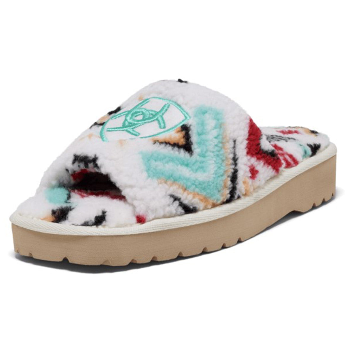  Ariat Women's Open Toe Southwest Print Slipper
