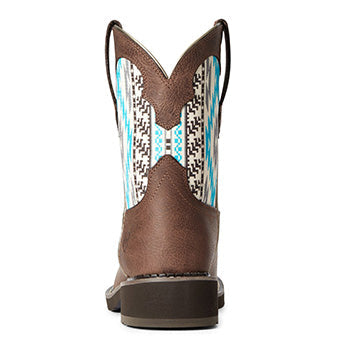  Ariat Brown And Turquoise Aztec Fatbaby
