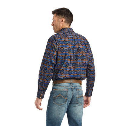  Ariat Men's Giannis Blue Southwest Long Sleeve Shirt