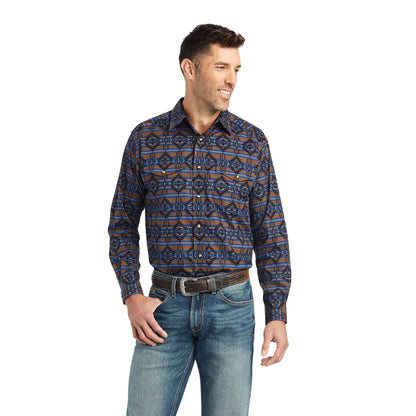  Ariat Men's Giannis Blue Southwest Long Sleeve Shirt