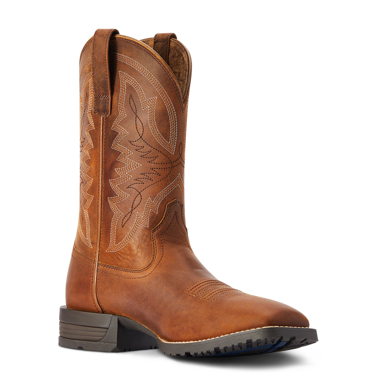  Ariat Men's Hybrid Ranchwork Thatch Brown Square Toe Boots