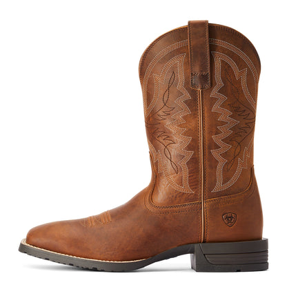  Ariat Men's Hybrid Ranchwork Thatch Brown Square Toe Boots