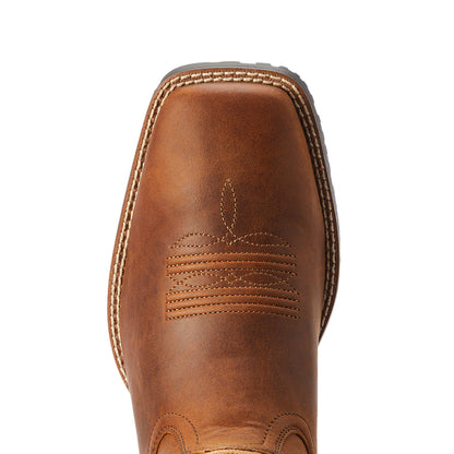  Ariat Men's Hybrid Ranchwork Thatch Brown Square Toe Boots