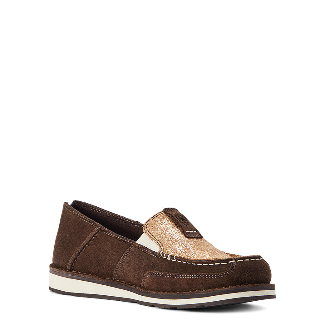  Ariat Women's Chocolate Suede Aztec Cruiser