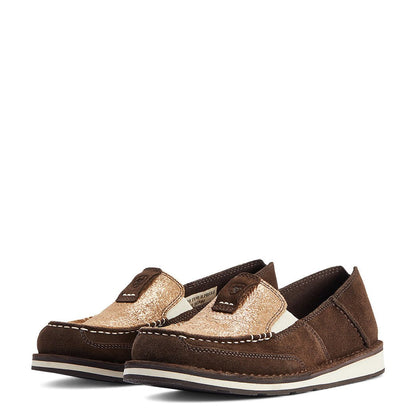  Ariat Women's Chocolate Suede Aztec Cruiser