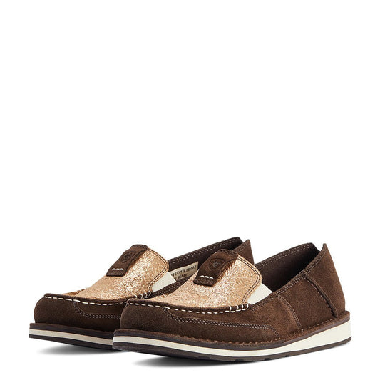 Ariat Women's Chocolate Suede Aztec Cruiser