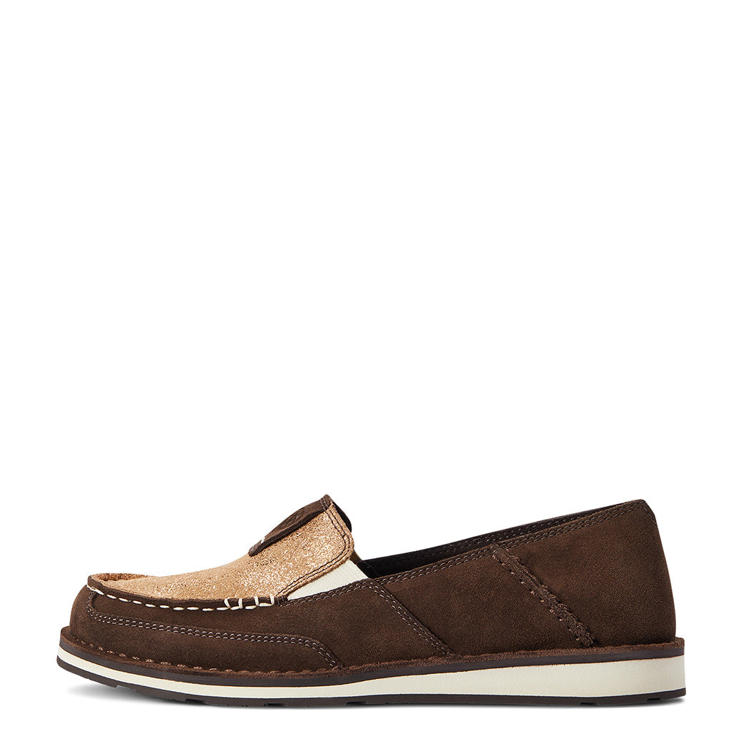  Ariat Women's Chocolate Suede Aztec Cruiser