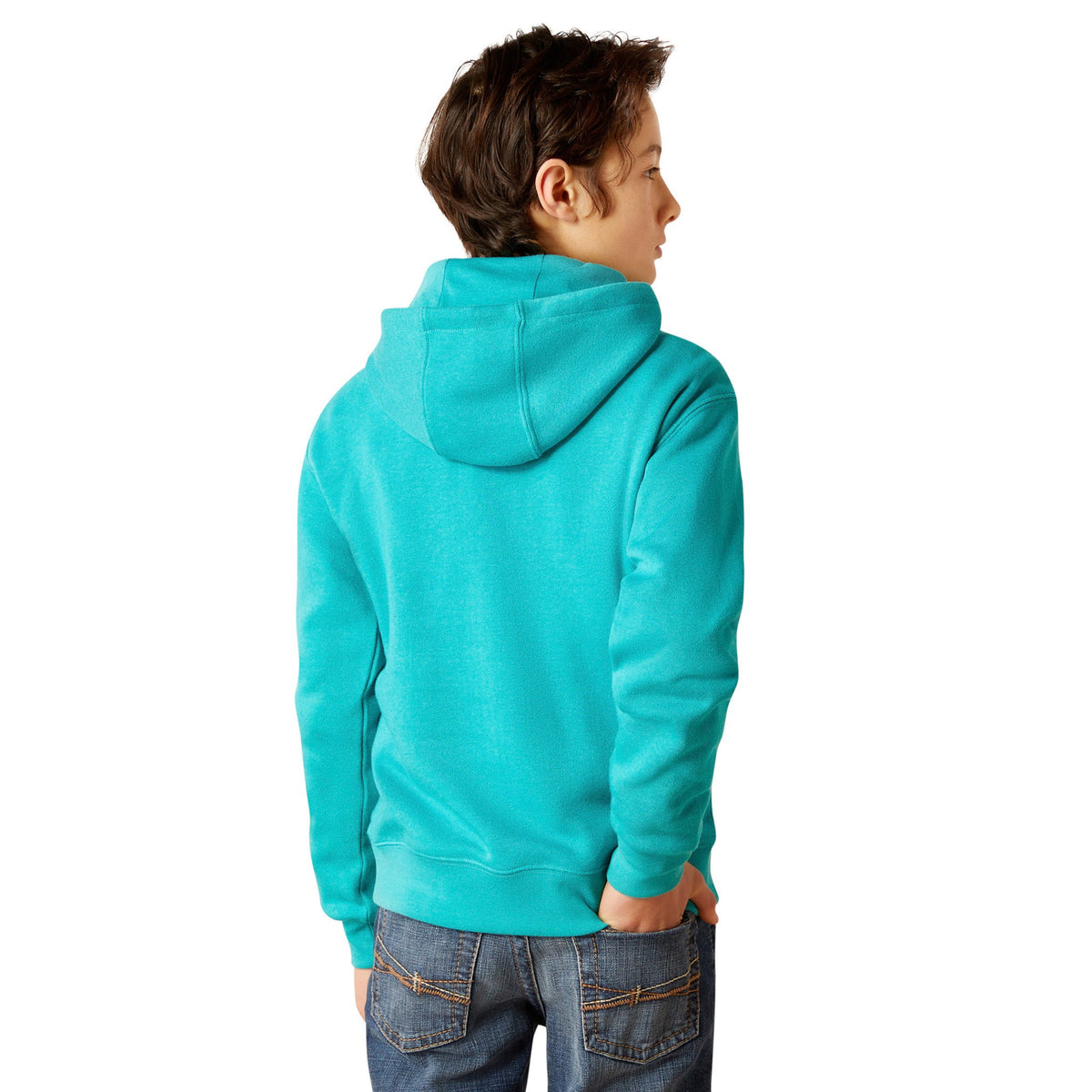  Ariat Kid's Tile Blue Logo Hoodie