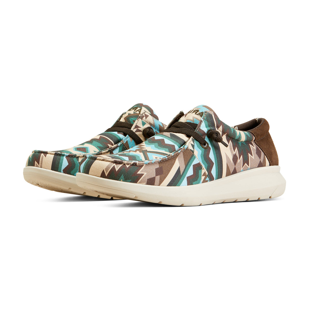  Ariat Men's Blue Southwest Print Hilo Shoes