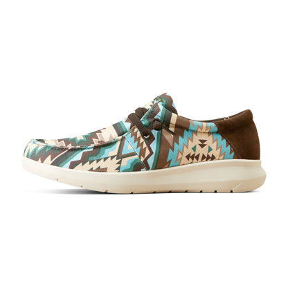  Ariat Men's Blue Southwest Print Hilo Shoes