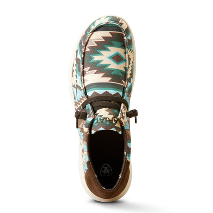  Ariat Men's Blue Southwest Print Hilo Shoes