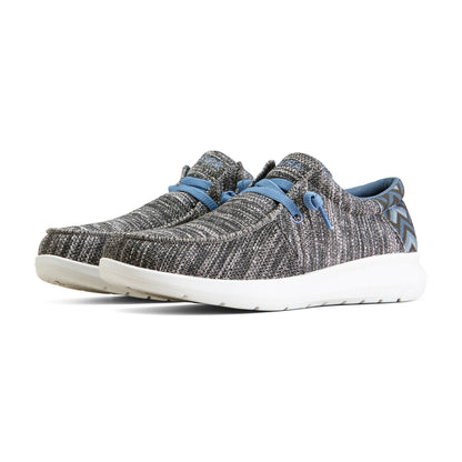  Ariat Men's Heather Grey & Blue Laces Hilo Shoes