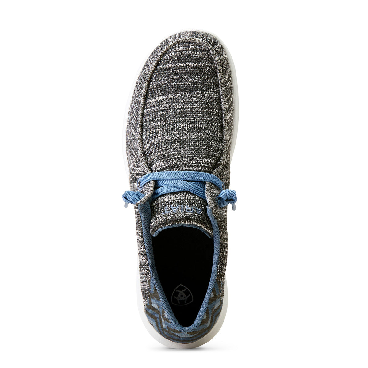  Ariat Men's Heather Grey & Blue Laces Hilo Shoes