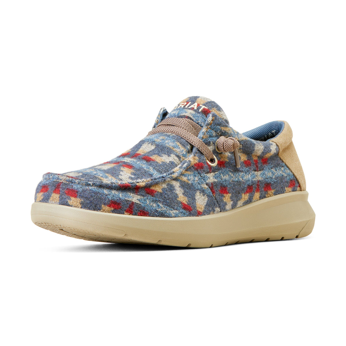  Ariat Men's HiLo Blue Blanket Wolly Tan Shoe