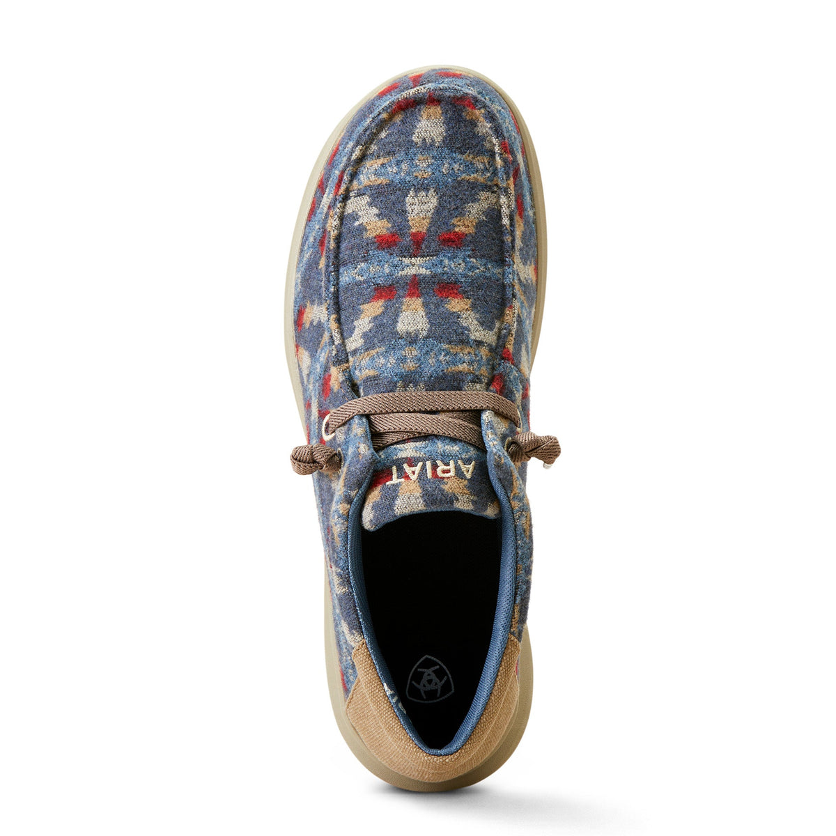  Ariat Men's HiLo Blue Blanket Wolly Tan Shoe