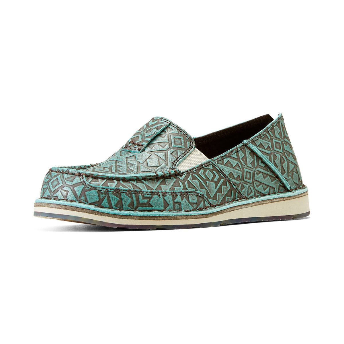  Ariat Women's Turquoise Blanket Emboss Cruiser