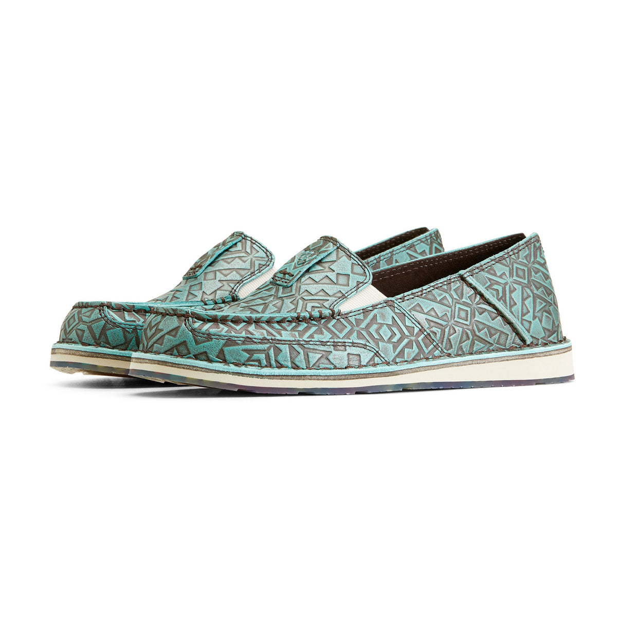  Ariat Women's Turquoise Blanket Emboss Cruiser