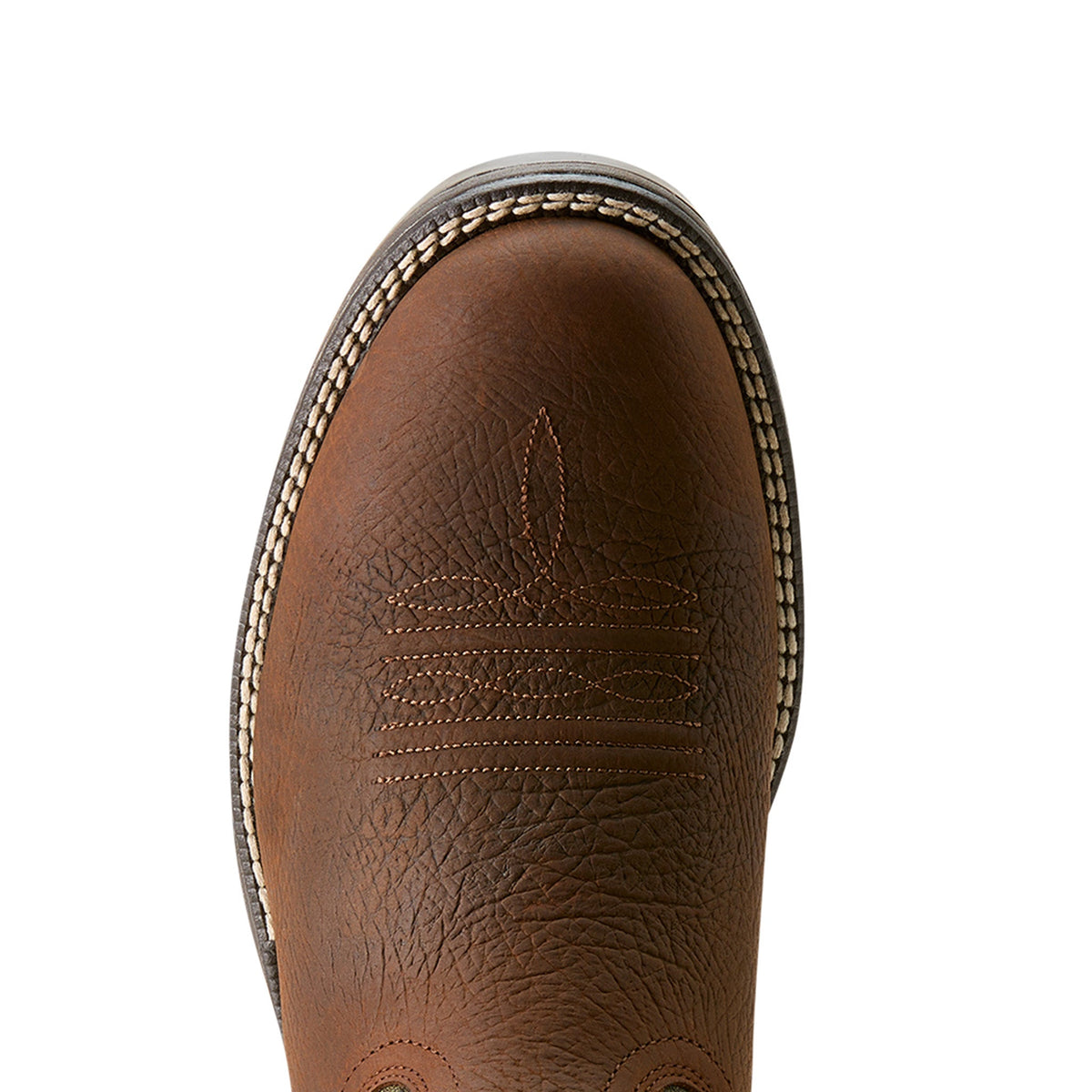  Ariat Men's Ridgeback Round Toe Brown And Green Cowboy Boots