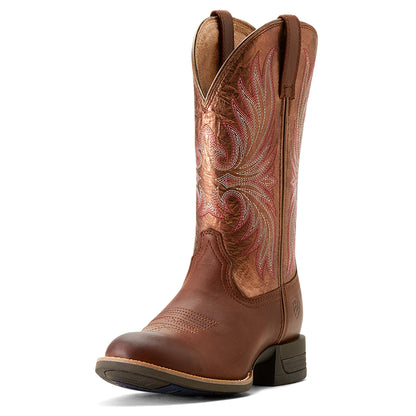  Ariat Ranahan Sienna Saddle/Rusty Red Round Toe Boots