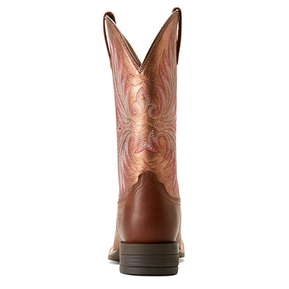  Ariat Ranahan Sienna Saddle/Rusty Red Round Toe Boots