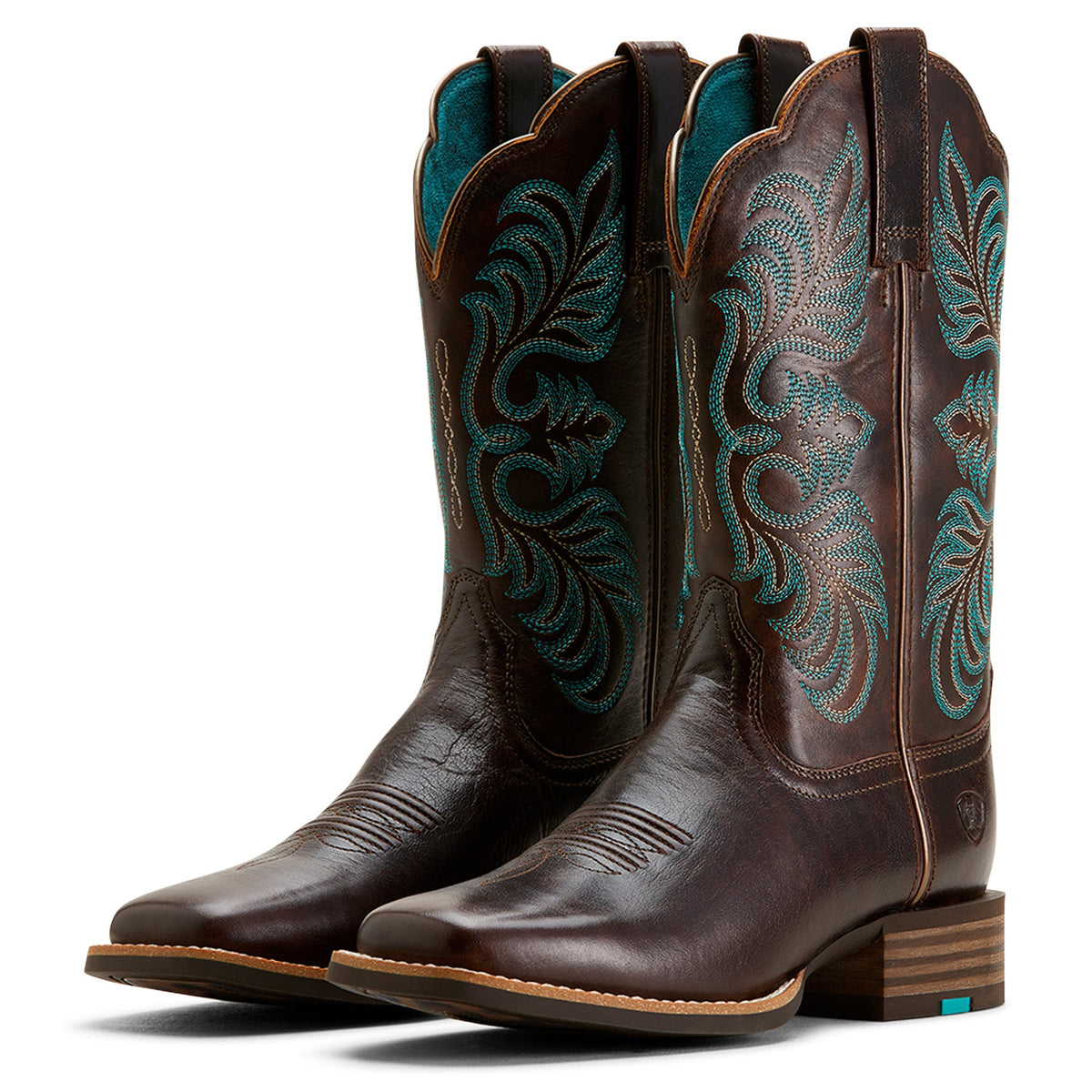  Ariat Ranahan Sienna Saddle/Rusty Red Round Toe Boots