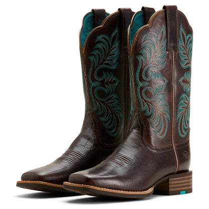  Ariat Ranahan Sienna Saddle/Rusty Red Round Toe Boots