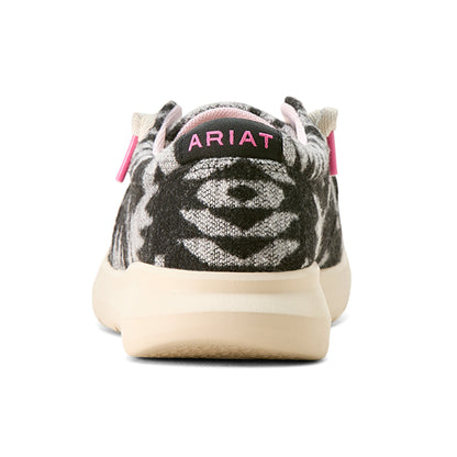  Ariat Women's Black White Flannel Hilo Shoes