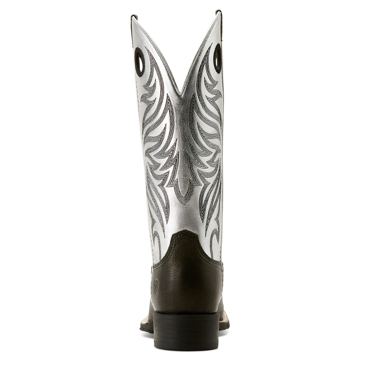 Ariat Women's Ryder Round Up Black/Antique Silver Boot