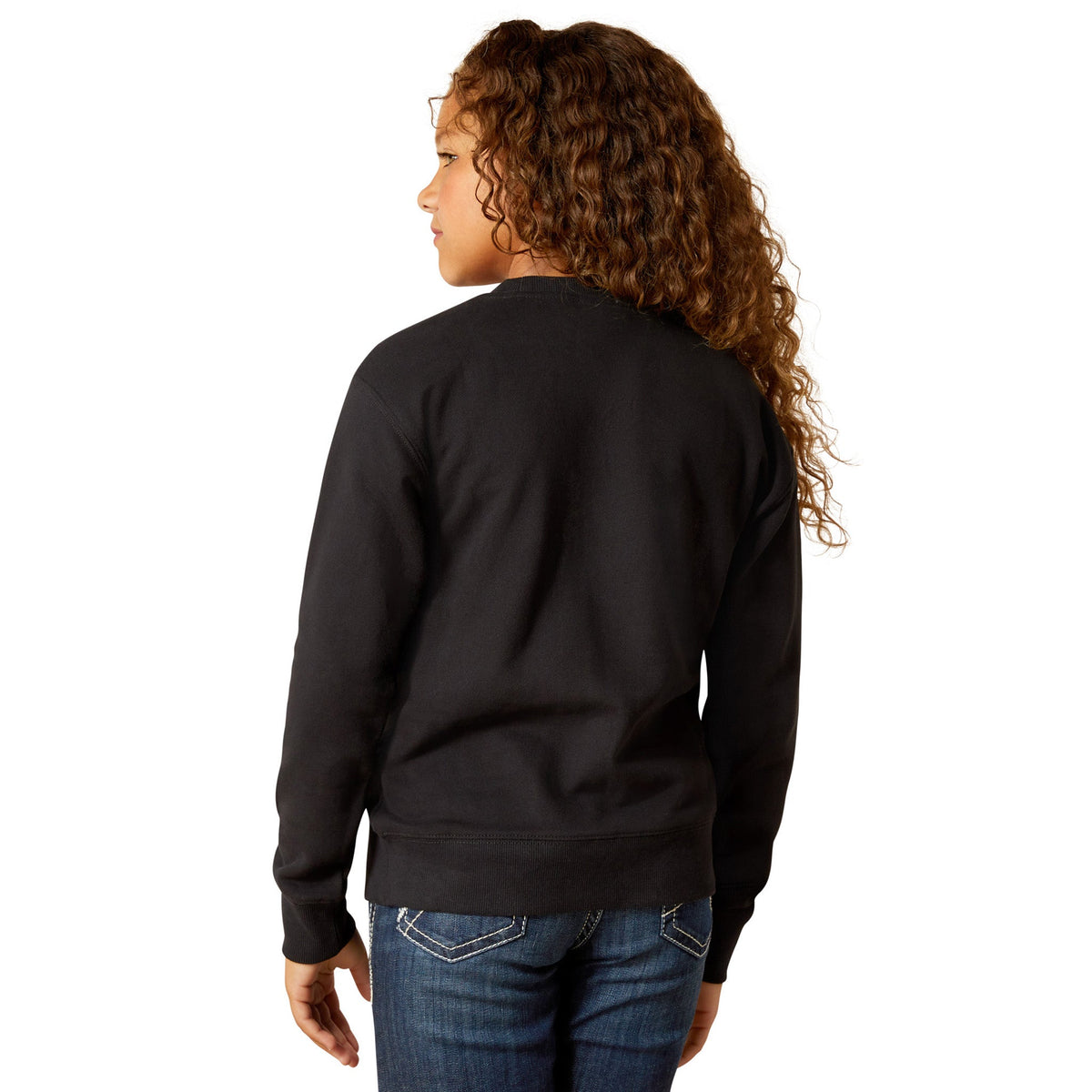  Ariat Girls Boot Stitch Crew Neck