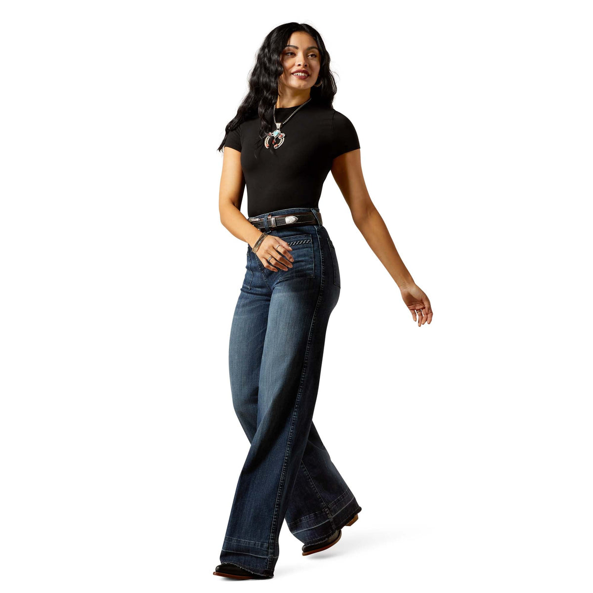  Ariat Ultra High Rise Jill Wide Leg Jean