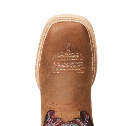  Ariat Kid's Sunset And Purple Vaquera Square Toe Boot