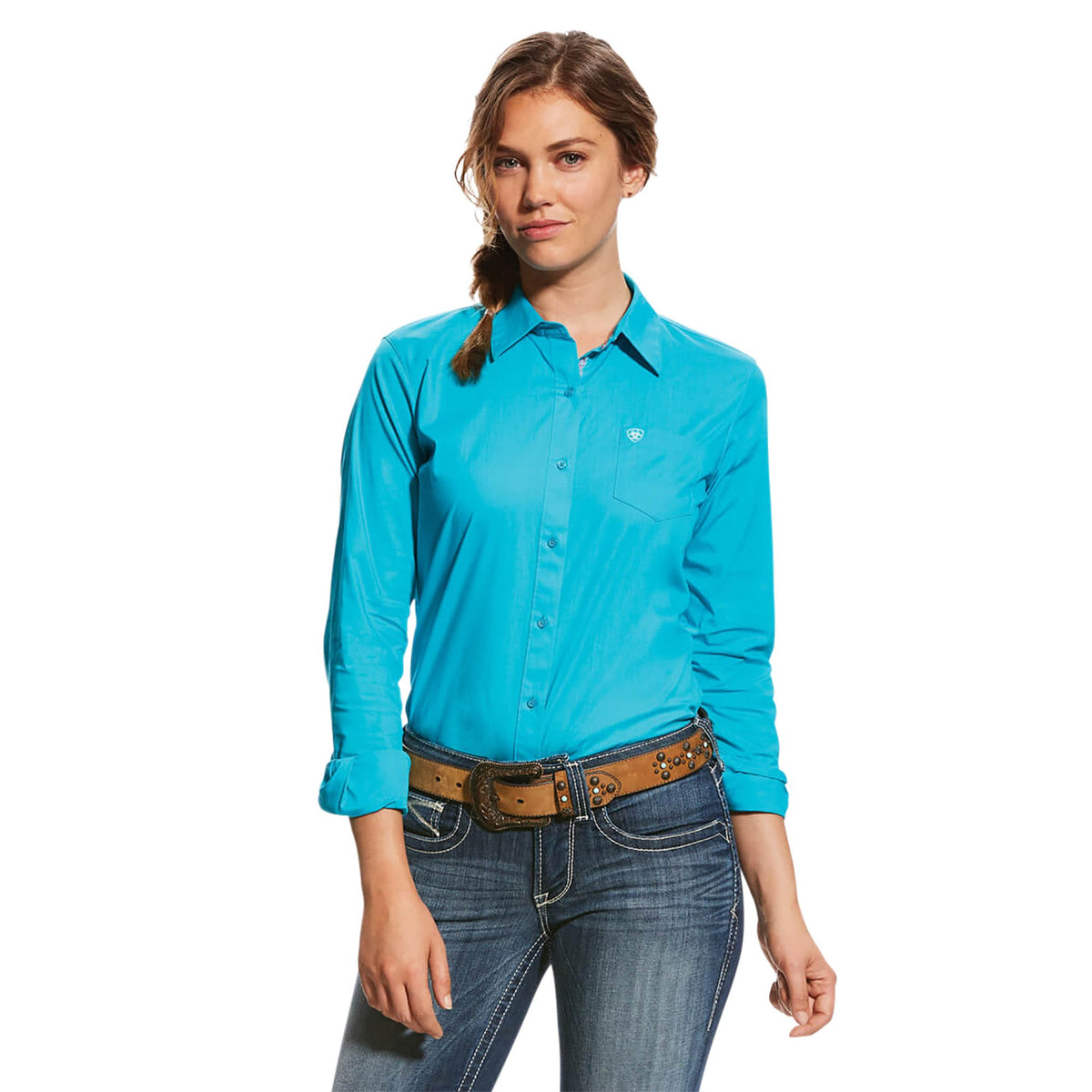  Ariat Women's Blue Bird Kirby Stretch Long Sleeve Shirt